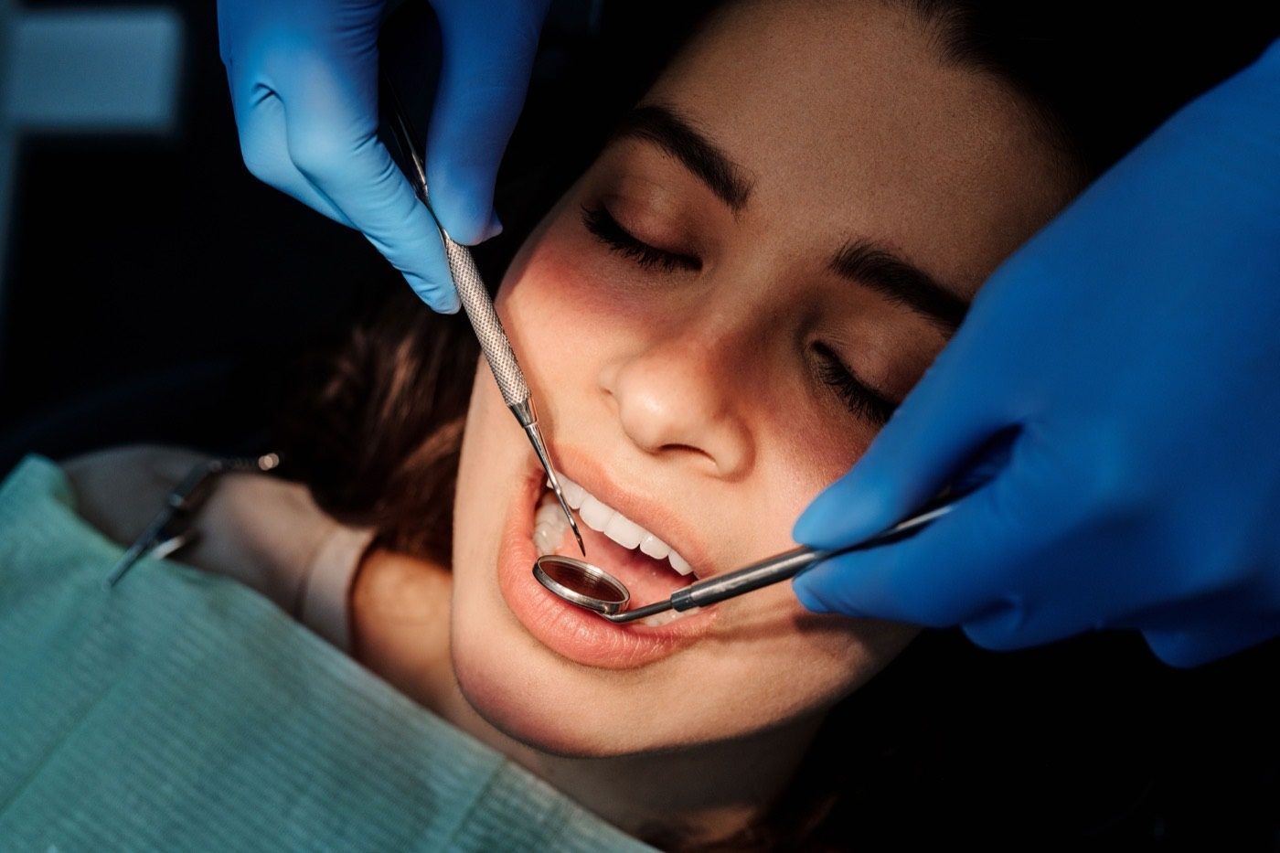 A patient having a dental examination at Mount Druitt Dental